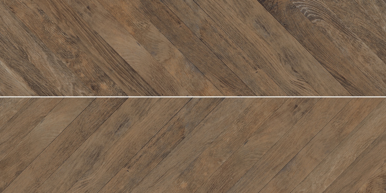 Piastrelle a spina francese in gres porcellanato chevron Parquet spina francese
